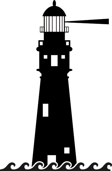 Leuchtturm als Aufkleber