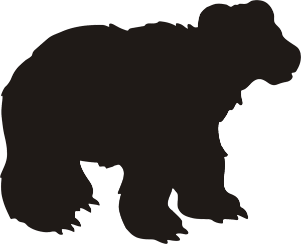 Aufkleber Bär