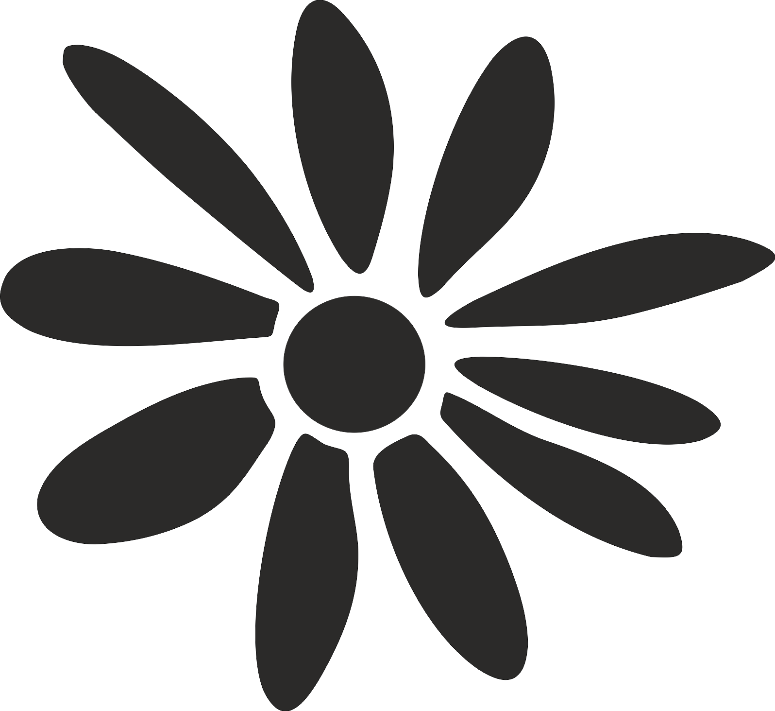 Aufkleber Blume -04