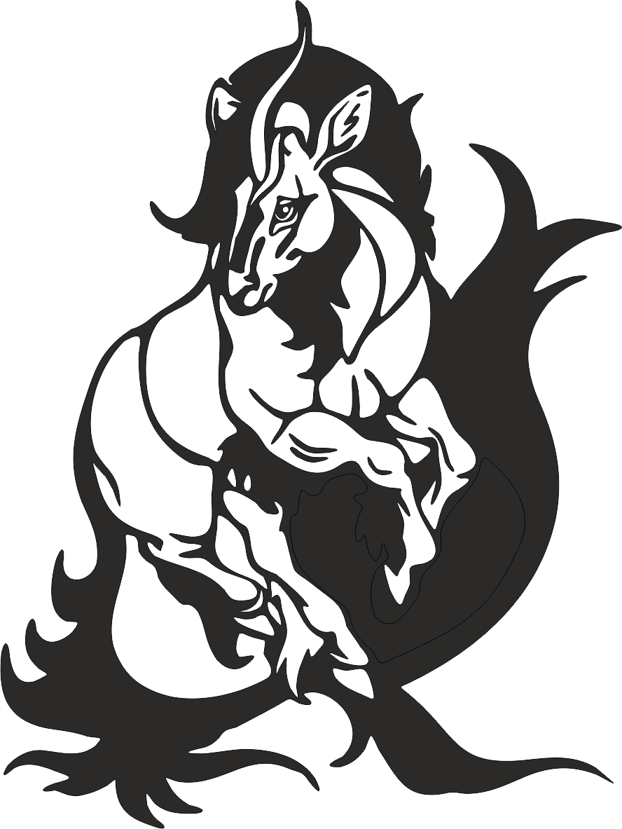Aufkleber Fantasy Einhorn  