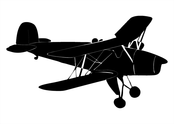 Bücker Flugzeug Aufkleber