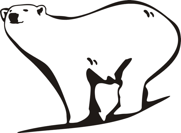 Aufkleber Eisbär