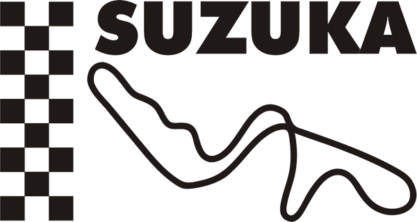 Rennstreckenaufkleber Japan Suzuka