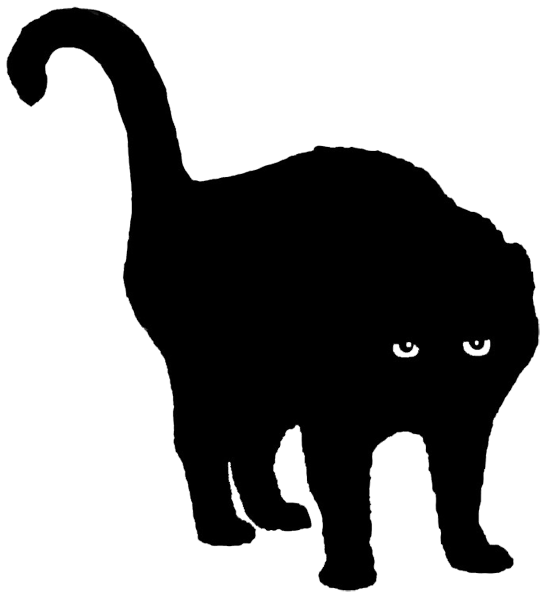 Aufkleber schwarze Katze