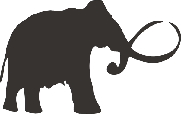 Aufkleber Mammut