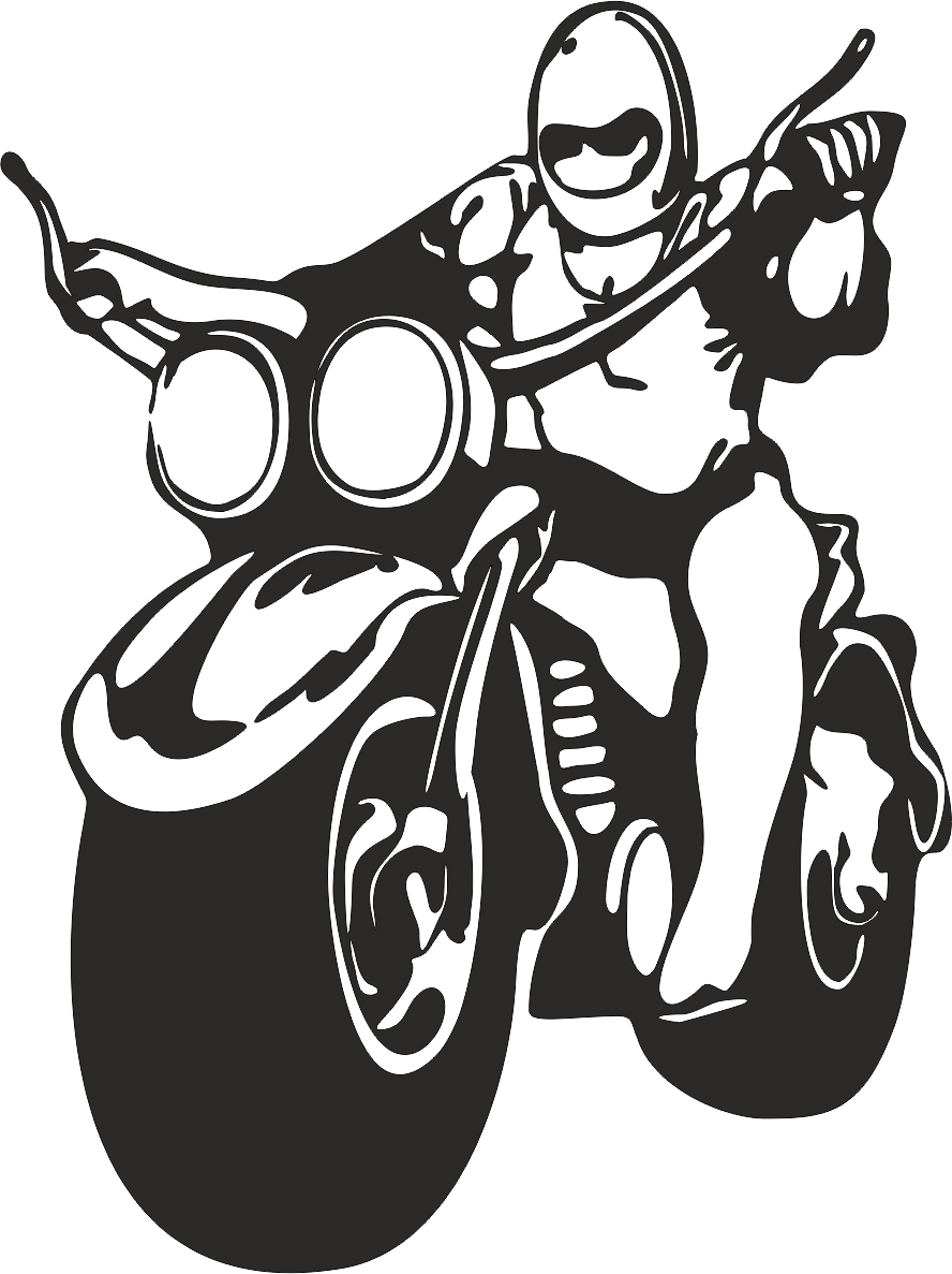 Aufkleber Biker 