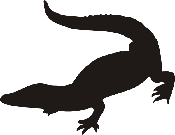 Aufkleber Krokodil