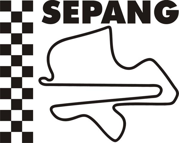 Rennstreckenaufkleber Malaysia Sepang
