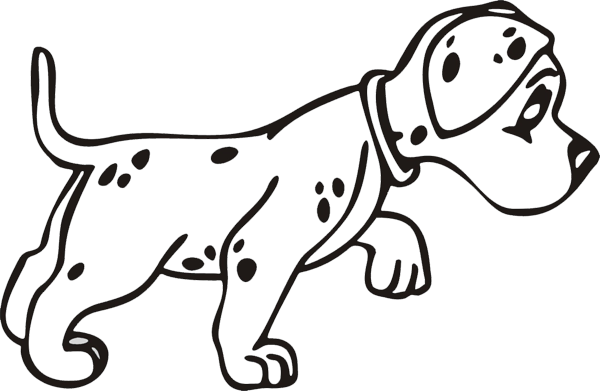 Hundeaufkleber Dalmatiner Welpe