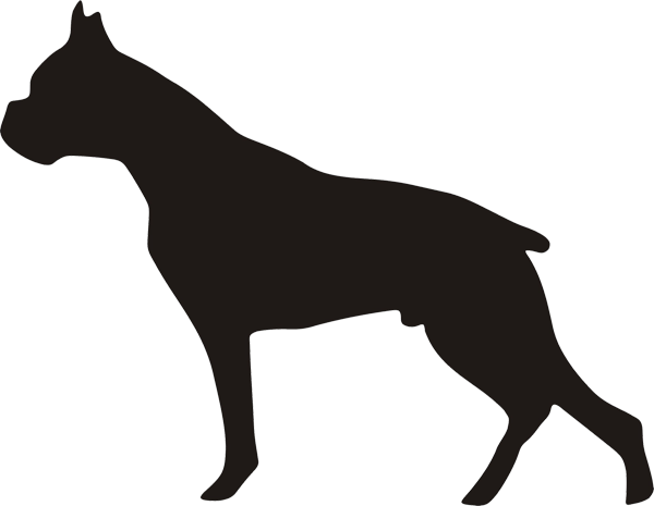 Hundeaufkleber Boxer