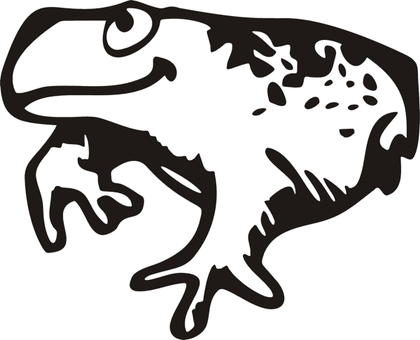 Aufkleber Frosch