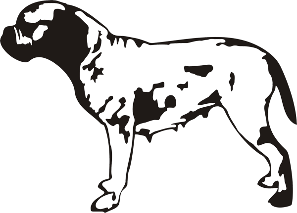 Hundeaufkleber Mastiff / Mastino