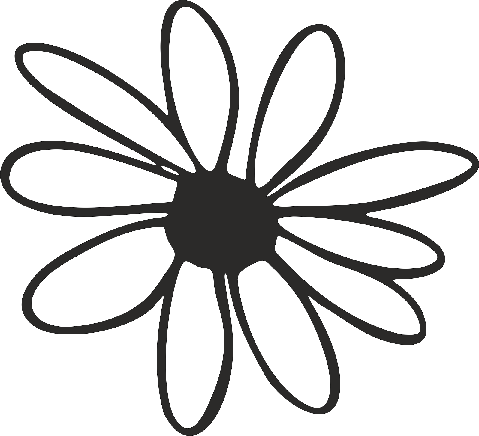 Aufkleber Blume -03