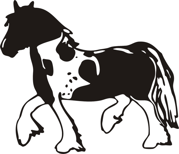 Aufkleber Pferd Shirehorse