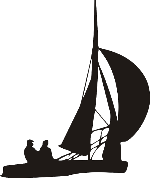 Segelboot als Aufkleber