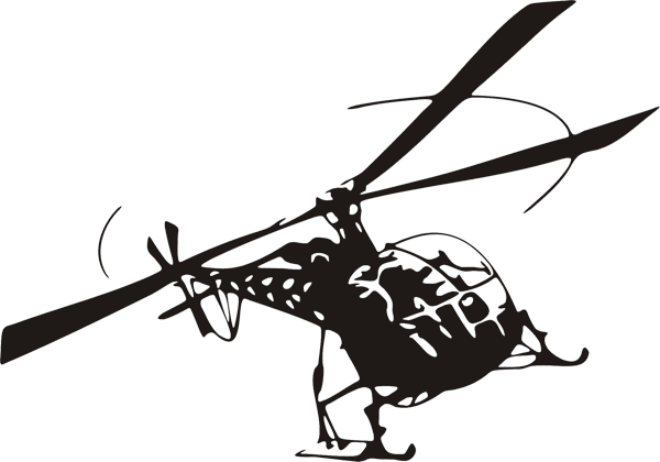 Helikopteraufkleber -003