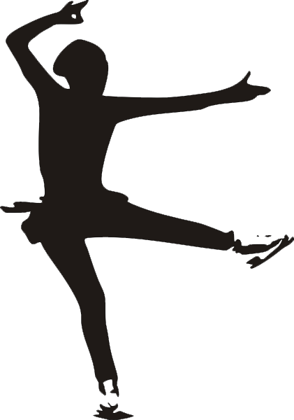Aufkleber Eiskunstlauf Pirouette
