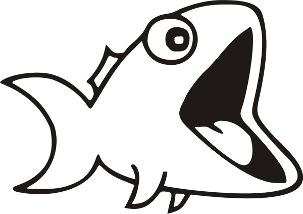 Aufkleber Fisch