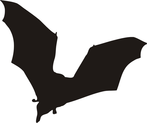 Aufkleber Fledermaus