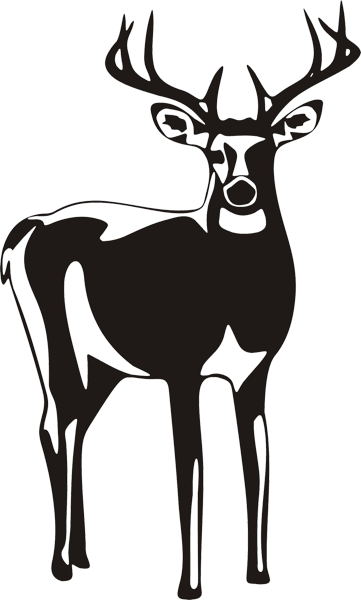 Aufkleber Hirsch