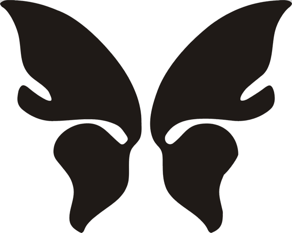 Aufkleber Schmetterling